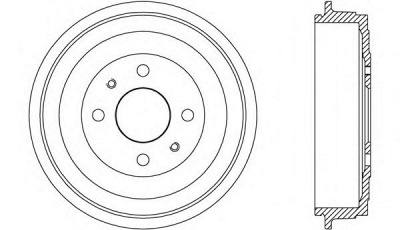 OPEN PARTS bad908910 -  Тормозной барабан